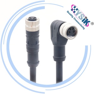 Kabel cetak M8 plastik tahan air 4 Pin kode a kabel Sensor laki-laki perempuan cetak ulang - Product Image 4