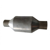 Konverter Katalitik Universal High Flow 50mm 2" Baja Tahan Karat Performa Tinggi Knalpot OBDII Euro 4/5 NO CEL 200/400 CPSI