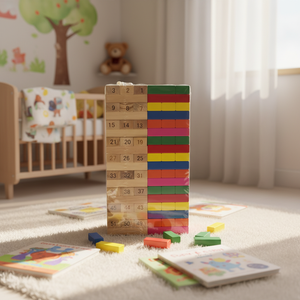 <span class=keywords><strong>Juego</strong></span> <span class=keywords><strong>de</strong></span> <span class=keywords><strong>Jenga</strong></span> <span class=keywords><strong>de</strong></span> Tamaño Extra Grande: Juguete <span class=keywords><strong>de</strong></span> Torre <span class=keywords><strong>de</strong></span> Bloques Apilables y Equilibrables para Reuniones Familiares y Fiestas <span class=keywords><strong>de</strong></span> Adultos - Product Image 4