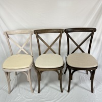 Vente en gros directe d'usine de chaise classique à dossier croisé chiavari X chaises à dossier pour événement, banquet, fête, mariages société de location