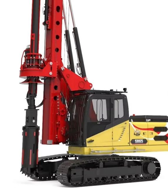 Efficient Hydraulic Rotary Drilling Rig SR140C10 With 120kN Crowd Force for Rock Drilling Operations
