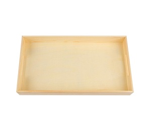Plateaux de service en bois non finis écologiques avec poignées en différentes tailles Plateaux en bois naturel avec poignées - Product Image 6