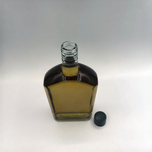 Bouteille en verre transparente vide de 750 ml (75 cl, 480 g) avec bouchon à vis pour Vodka, Whisky, Brandy, Gin, <span class=keywords><strong>Rhum</strong></span>, Tequila – <span class=keywords><strong>Prix</strong></span> usine moins cher - Product Image 5