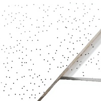 Plaque de plafond carrée en laine minérale Kente, design rustique, ignifuge, insonorisante, perforée, artistique, pour usage bureautique