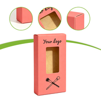 Carpeta de Embalaje Cosmético de Papel Reciclado de Alta Gama para Ventanas, con Laminado Mate, Grabado en Relieve y Forro de Esponja para Maquillaje de Colorete