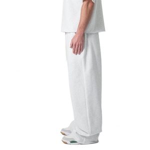 Pantalones Jogger Anchos de Alta Calidad con Logotipo Personalizado de Fábrica, Pantalones Deportivos Holgados para Hombre - Product Image 3