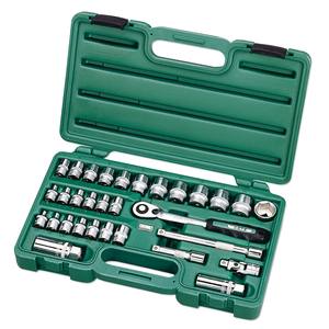 Juego de Llaves de Trinquete de 31 Piezas con Punta de 3/8'', Juego de Llaves de Liberación Rápida para Mantenimiento de Automóviles - Product Image 1