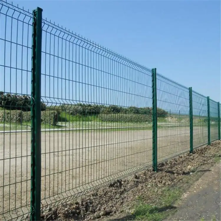 Mur de gabions galvanisé Panneaux de clôture en métal en treillis métallique soudé en 3D Clôture de sécurité pour jardin et ferme incurvée