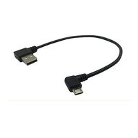 Muestra Gratuita de Cable USB en Ángulo Recto, USB A Macho a Micro USB Macho en Ángulo Recto de 90 Grados