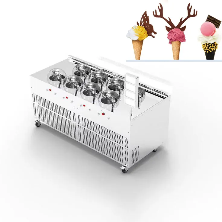 गैलेक्सी प्रो V8 वाणिज्यिक आइस क्रीम निर्माता हार्ड आइस क्रीम मशीन gelato मशीन वाणिज्यिक आइसक्रीम मशीन बैच फ्रीजर