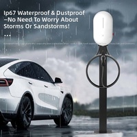 Nouvelle station de recharge portable TSX Q7-01US 7kW compatible avec les chargeurs muraux pour véhicules électriques, avec protection IP66/IP55, recharge rapide à domicile, 80-265V, câble de 5m