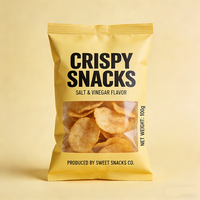 Emballage alimentaire scellé à l'arrière pour chips de pommes de terre, directement de l'usine, pour usine de snacks