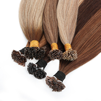 Extensiones de Cabello HonorHair con Punta K, 1g/hebra, Pre-Adheridas, Doble Trama, Queratina Italiana, Punta Plana, Extensiones de Cabello Humano Europeo