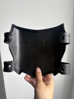 Plaque d'immatriculation avant moto ShieldX pré-percée en PP noir brillant, accessoires de rechange compatibles avec Surron Light Bee X, vélo électrique tout-terrain