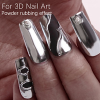 Gel UV fonctionnel semi-solide transparent 8g pour sculpture 3D, poudre miroir adhésive, gel soak-off pour nail art et manucure