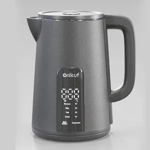 Nouveau 1.7L 2000W Digital Tea Smart Electric Kettle avec Tuya Wifi Keep Warm Temperature Alexa Mobile Control Display Kettle