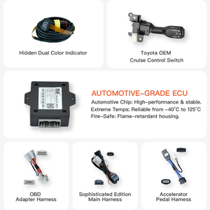 Kit de Control de Crucero Básico YOUTOO para <span class=keywords><strong>Toyota</strong></span> Levin Corolla <span class=keywords><strong>Yaris</strong></span> Vios - Indicador LED Oculto que Activa la Pantalla Original del Tablero - Product Image 2