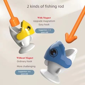 Jeu de pêche magnétique dinosaure pour bébés et enfants, jouet éducatif Montessori en plastique pour l'extérieur, jouet aquatique d'été - Product Image 3