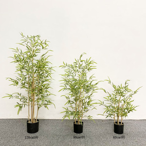 Piso interior Nuevo estilo <span class=keywords><strong>chino</strong></span> Simulación Plantas artificiales Decoraciones en maceta <span class=keywords><strong>Bambú</strong></span> - Product Image 4