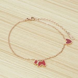 Cadena de pie impermeable al por mayor cadena de oro tobillo oro en forma de corazón <span class=keywords><strong>perro</strong></span> encanto mujeres <span class=keywords><strong>tobillera</strong></span> - Product Image 6