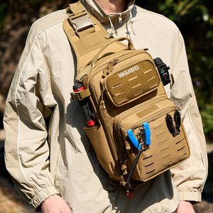 Masawei Tactical Chest Bag <b>20L</b> Nylon Waterproof Hiking Fishing <b>Backpack</b> Men's Outdoor Crossbody Bag - Product Image 2