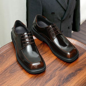 Handmade High Quality Custom White Men Genuine Leather Waterproof Autumn Evening Wedding Casual <b>Dress</b> Oxford Office Shoes - Product Image 1