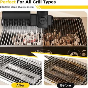 Cepillo para Barbacoa Resistente al Calor para Limpiar Manchas de Grasa, 16.55"L X 5.51"W X 3.15"H - Product Image 2