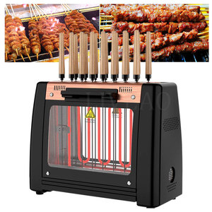 Machine à griller les kebabs électriques ZY, machine à brochettes rotatives automatiques pour la maison, barbecue sans fumée pour l'intérieur - Product Image 1