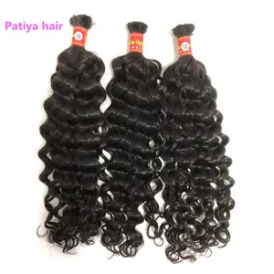 Hair Suppliers Wholesale Vietnam Italian Curly Bulk Hair Human Braiding Raw Virgin Human Hair Bulk No Weft Mermaid Curls