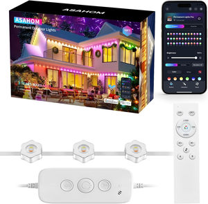Luces LED Permanentes de Navidad para Exteriores, para Uso en el Hogar, Resistentes a la Intemperie y Eficientes Energéticamente - Product Image 4