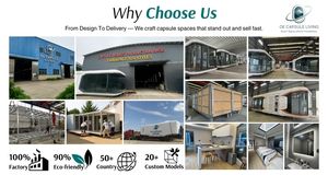 Meilleur Prix Chambre Maison Préfabriquée Mobile Espace Capsule avec Panneau d'Énergie Solaire pour Hôtel - Product Image 6