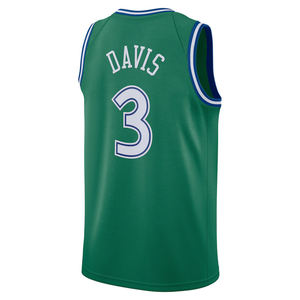 Мужской клуб "Даллас" # Баскетбольная футболка Anthony Davis №3, вышитая, для взрослых, спортивная одежда, дышащая, больших размеров, летняя, с логотипами City Edition - Product Image 3