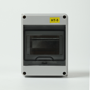 Caja de Distribución Eléctrica de Alto Rendimiento IP65 a Prueba de Agua para Exteriores, HT-5 Vías, MCB, Plástico ABS, Panel de Montaje - Product Image 2