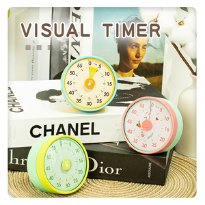 Temporizador <span class=keywords><strong>Visual</strong></span> de Plástico para Cocina, con Dial Personalizable, Resistente al Agua, 60 Minutos de Cuenta Regresiva, Funciona con Pilas AA, Silencioso, Ideal para el Estudio de Niños - Product Image 3
