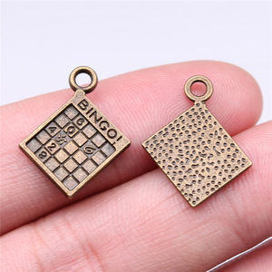Pendentif Breloque Jeu BINGO Minesweeper en Alliage de Zinc Multicolore 15x17mm 0.9g pour Fabrication de Bijoux DIY - Product Image 6