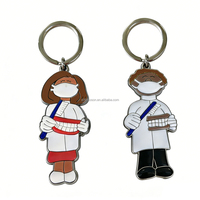 Llavero de esmalte dental personalizado, recuerdo de metal esmaltado para clínica dental, hospital, regalo de recuerdo dental, llaveros