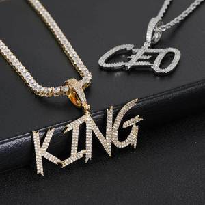 DIY Alphabet Letter Hip Hop Pendant Custom Real Gold Plated Prong Setting 925 Silver Moissanite Bespoke Bling <b>Iced</b> <b>Out</b> Jewelry - Product Image 5
