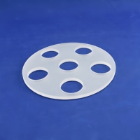 Plaque de quartz haute pureté perforée, disque rond en silice fondue, plaque multi-trous pour four de diffusion