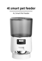 Pengontrol Tombol Pintar Otomatis Pengumpan Hewan Peliharaan 4L dengan Dukungan Aplikasi, Pemberian Makan Jarak Jauh Terjadwal & Terukur untuk Kucing & Anjing Model F05