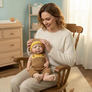 Poupées Reborn en Silicone Souple de 48 cm, Bébés Réalistes qui Ouvrent la Bouche, Adorables Poupées Reborn en Silicone de 18 Pouces - Product Image 2