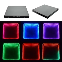 Carreaux de sol LED interactifs commerciaux 3D Starlight Infinity Mirror Dance Floor Music Sync pour les clubs Équipement d'éclairage de scène