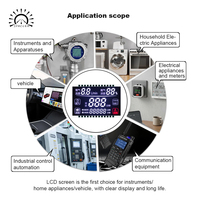 Module d'affichage LCD STN à grand angle de vue, écran à cristaux liquides à segments positifs/négatifs à 90 degrés, connexion personnalisée