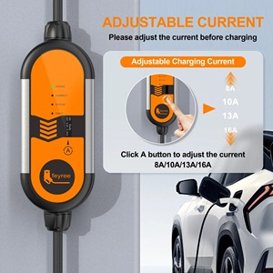 feyree Type 2 3.5kW Portable EV Vharger 16A <b>AC</b> EV Charger 264V Portable Electric Car Charger with 0.9 Inch Smart LCD Screen - Product Image 3