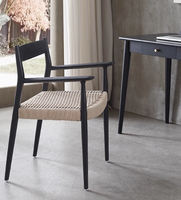 Chaises de salle à manger nordique moderne personnalisé café d'intérieur fauteuil cuisine chaise de salle à manger en bois