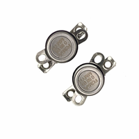 Termostato Bimetálico de Acero Inoxidable KSD301, Reinicio Manual/Automático, 26A, 55C, Interruptor de Control de Temperatura, 250VAC /TUV