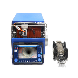 IP68 lentille tout métal HD PTZ caméra égout tuyau d'inspection robot sur chenilles avec <span class=keywords><strong>compteur</strong></span> de <span class=keywords><strong>compteur</strong></span> pour <span class=keywords><strong>DN</strong></span> <span class=keywords><strong>100</strong></span>-600mm - Product Image 2