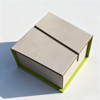 Boîte en carton gris de luxe, pliable, portable, réutilisable, en matériaux recyclés, avec logo personnalisé, nouvelle conception, pour les grains de café