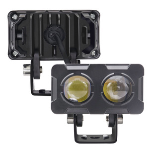 Qidewin Motorcycle <b>Spotlight</b> Dual Color White Yellow Led Driving Light For Electric Vehicle Retrofit Upgrade - Product Image 3