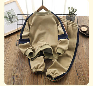 Vente en gros 2025 Tenue de sport décontractée pour garçons pour le printemps automne Ensemble deux pièces pour grands enfants Ensemble de vêtements <span class=keywords><strong>sweat</strong></span>-shirt pour adolescents - Product Image 5