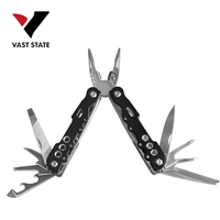 Vente en gros OEM Vast State Pince multifonction en acier inoxydable noir, Pince combinée pour le camping, la survie, l'EDC, le bricolage et les situations d'urgence